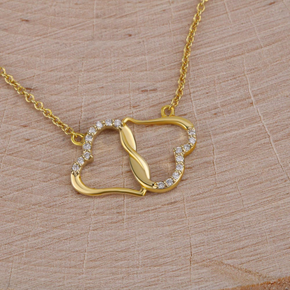 Everlasting Love Solid 10k Gold with 14k Gold Filled Chain