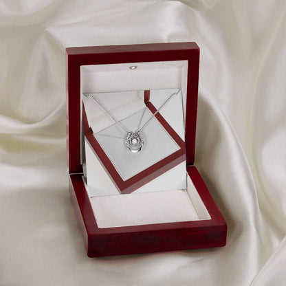 Lucky In Love Necklace 14k white gold To My Wife